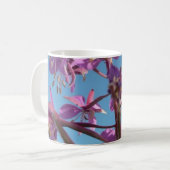 Fireweedの花の紫色 コーヒーマグカップ (正面左)