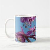 Fireweedの花の紫色 コーヒーマグカップ (左)