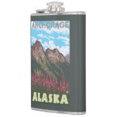 Fireweed及び山-アンカレッジ、アラスカ フラスク (左)