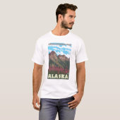 Fireweed及び山- Denaliの国立公園、 Tシャツ (正面フル)