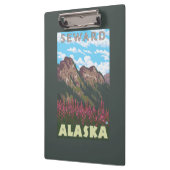Fireweed及び山- Seward、アラスカ クリップボード (左)