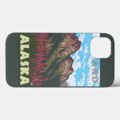 Fireweed及び山- Seward、アラスカ Case-Mate iPhoneケース (裏面 (横))