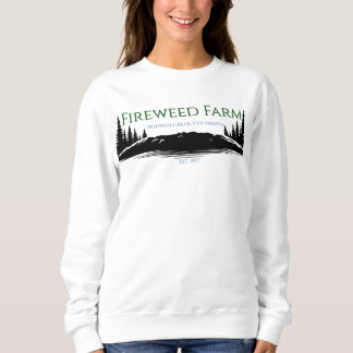 Fireweed Farm女性長袖Tシャツ スウェットシャツ