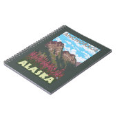 Fireweed & Mountains – アラスカ，アンカレッジ ノートブック (左側)