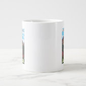 Fireweed & Mountains -アラスカ、ラトウシュ ジャンボコーヒーマグカップ (正面)