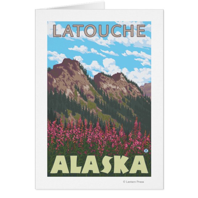 Fireweed & Mountains – アラスカ，ラトシュ (正面)