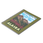 Fireweed & Mountains – デナリ・ナトル・パーク、 ノートブック (左側)