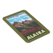 Fireweed & Mountains – デナリ・ナトル・パーク、 マグネット (右側)