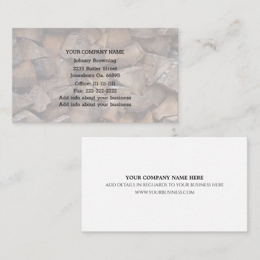 Firewood名刺 名刺 (正面/裏面)