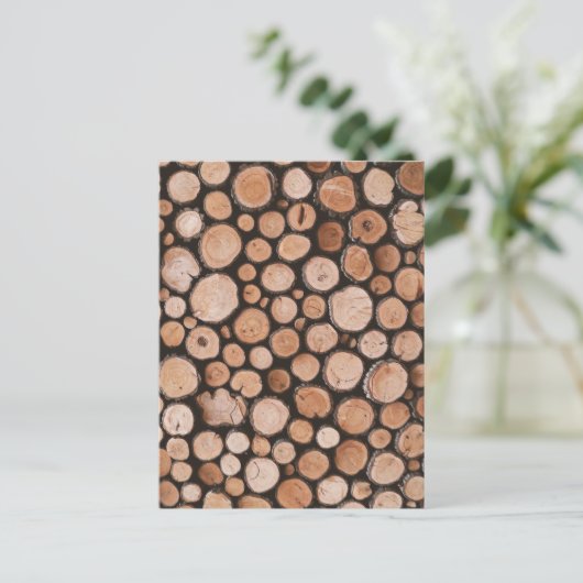 Firewood Logs      ポストカード (スタンド正面)