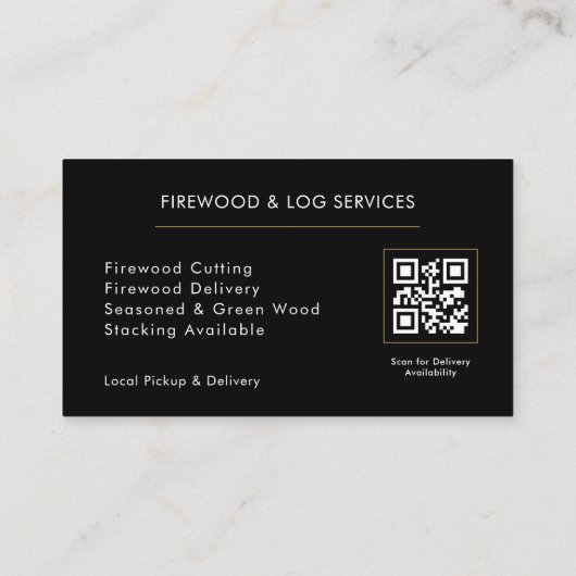 Firewood QR Code 名刺 (裏面)