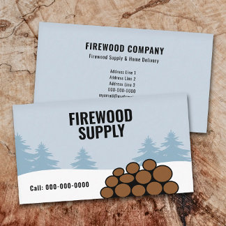 Firewood Supply & Home Delivery 名刺