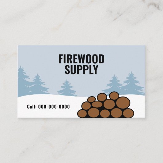 Firewood Supply & Home Delivery 名刺 (正面)