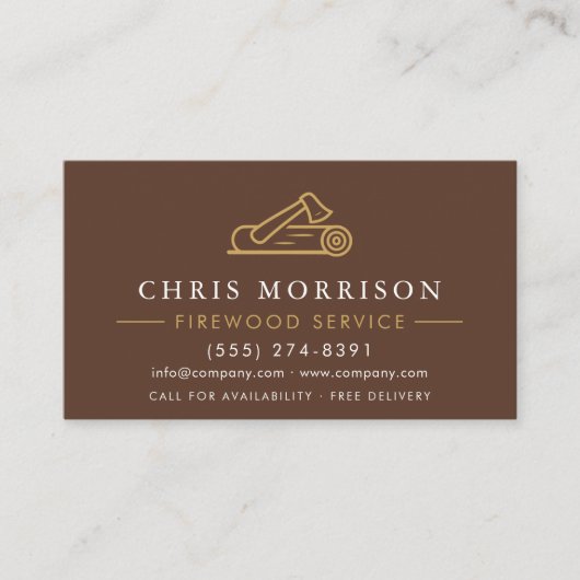 Firewood Supply Service Company 名刺 (正面)