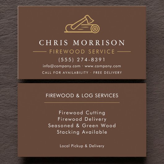 Firewood Supply Service Company 名刺