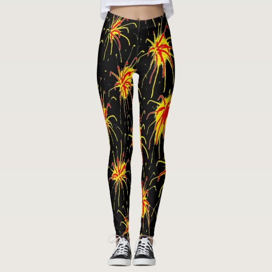 Firework Burst Leggings レギンス (正面)