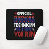 Firework Technician 7月おもしろい4日Usa Pyro-Tec マウスパッド (マウス)