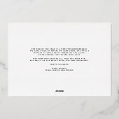 Fireworksお洒落写真ハッピー新年金ゴールド 箔シーズンカード (裏面)