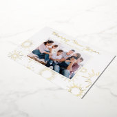 Fireworksお洒落写真ハッピー新年金ゴールド 箔シーズンカード (回転した状態)