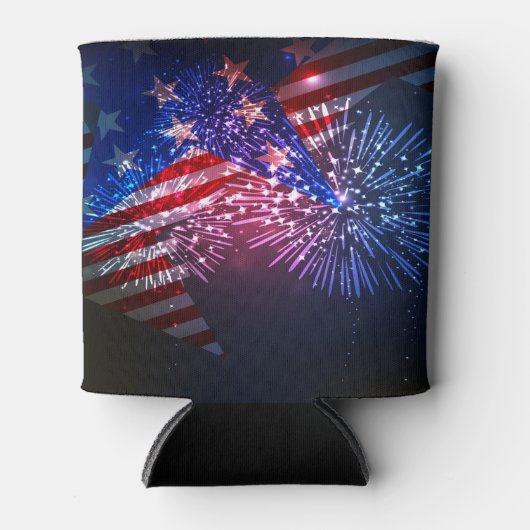 Fireworksお祝い(v1) 缶クーラー (正面)