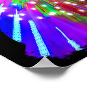 Fireworksでスケートボードを裏返す ポスター (角)