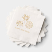 Fireworksとのあいさつ#2新年おめでとう 箔ナプキン (インサイチュ (積み重ね))