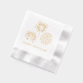 Fireworksとのあいさつ#2新年おめでとう 箔ナプキン (左)