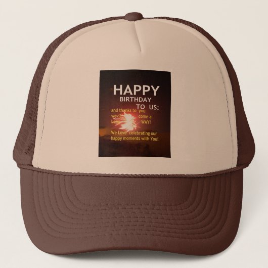 Fireworksのお祝いとありがとうご連絡 キャップ (正面)