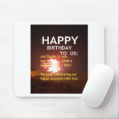 Fireworksのお祝いとありがとうご連絡 マウスパッド (マウス)