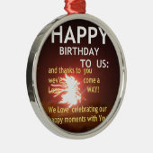 Fireworksのお祝いとありがとうご連絡 メタルオーナメント (右)