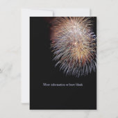 Fireworksのカスタマイズ招待状のイベント 招待状 (裏面)