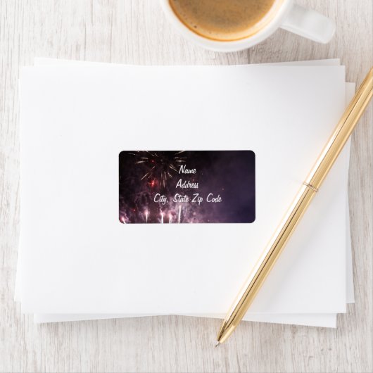 Fireworksの住所 シール (インサイチュ)