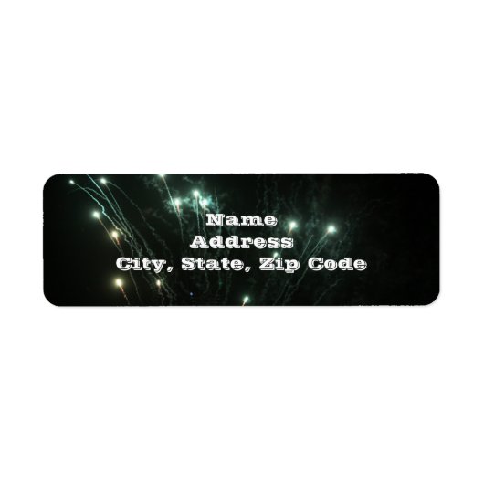 Fireworksの住所 シール (正面)