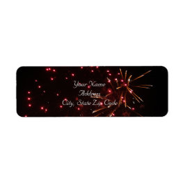 Fireworksの住所 シール