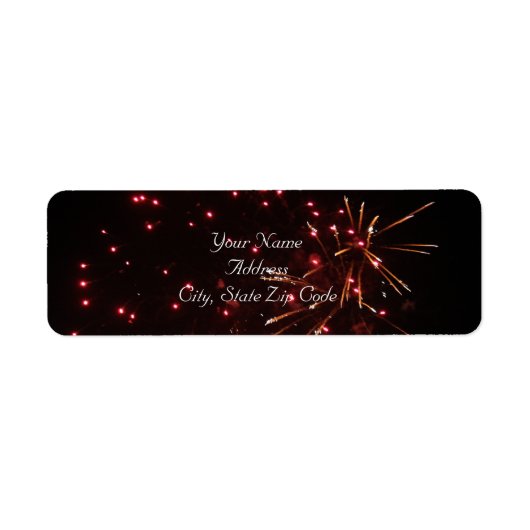Fireworksの住所 シール (正面)