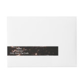 Fireworksの住所 シール ラップアラウンド宛名ラベル (正面)