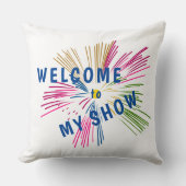 Fireworksの文字 クッション (正面)