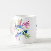 Fireworksの文字 コーヒーマグカップ (正面左)