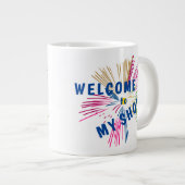 Fireworksの文字 ジャンボコーヒーマグカップ (正面右)