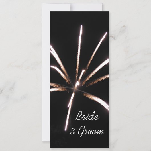 Fireworksの結婚式招待状 招待状 (正面)