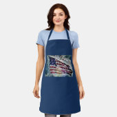 Fireworksの背景 エプロン (着用した状態)