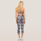 Fireworksの背景 カプリレギンス (裏面)