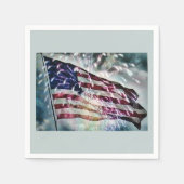 Fireworksの背景 スタンダードカクテルナプキン (正面)