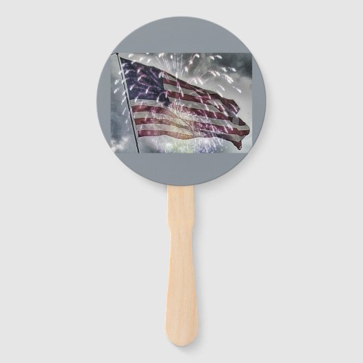 Fireworksの背景 ハンドファン (裏面)