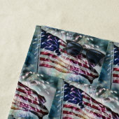 Fireworksの背景 ビーチタオル (インサイチュ)