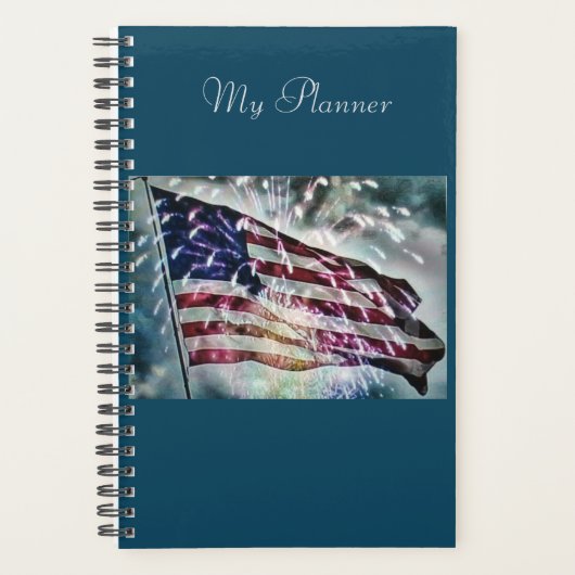 Fireworksの背景 プランナー手帳 (正面)