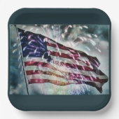 Fireworksの背景  ペーパープレート (正面)