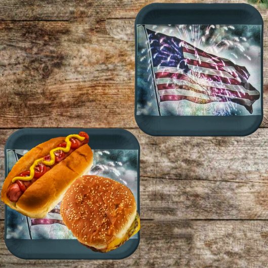 Fireworksの背景  ペーパープレート