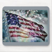 Fireworksの背景 マウスパッド (正面)