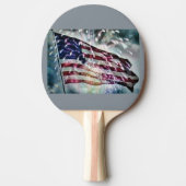 Fireworksの背景 卓球ラケット (正面)